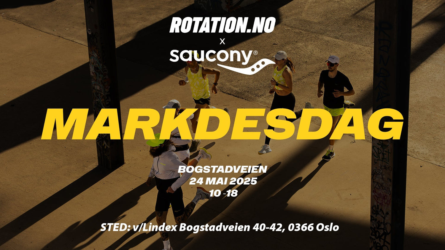 Vi tar med Saucony til Bogstadveien Markedsdag!