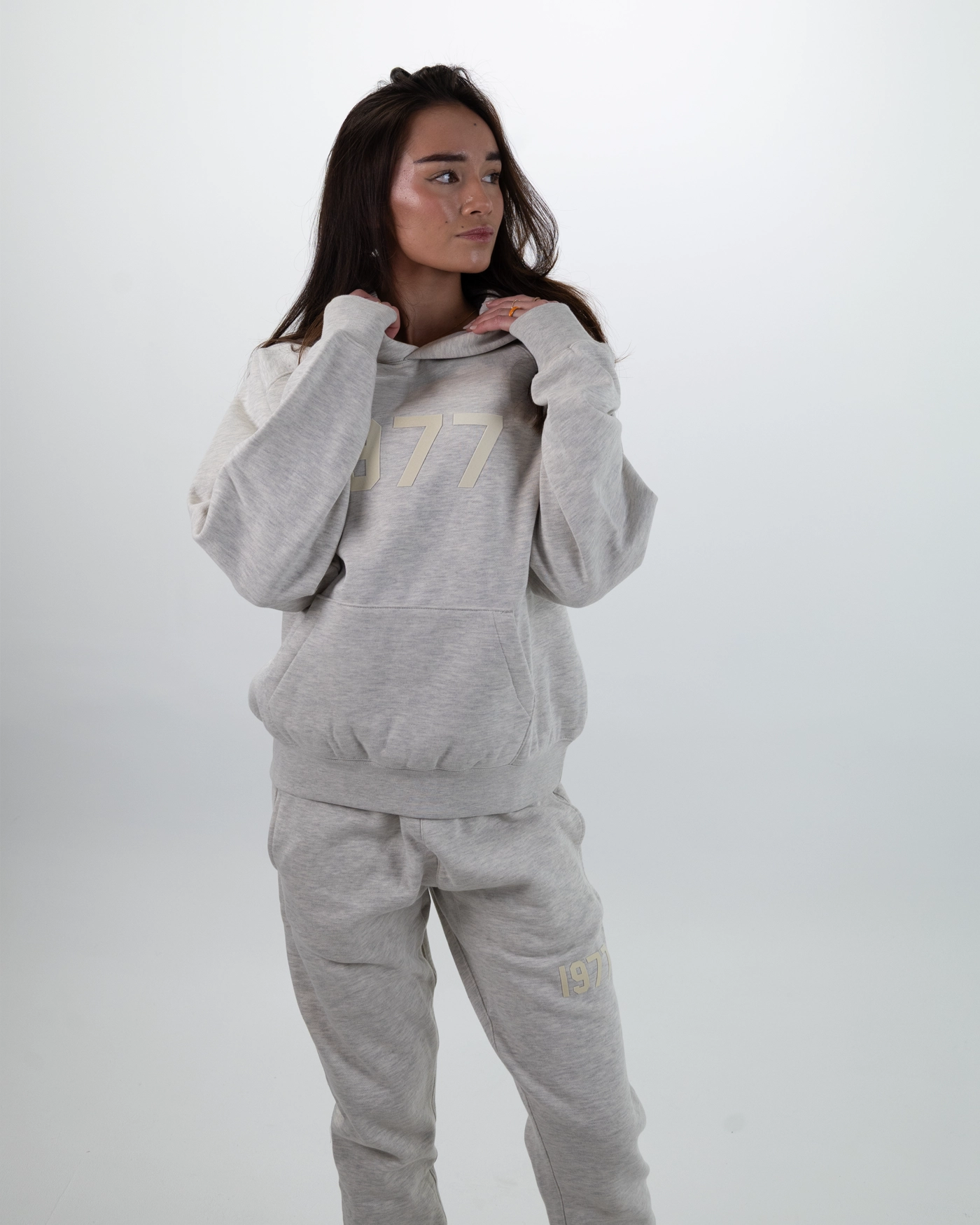 Fear Of God Essentials Hoodie 1977 Light Oat Meal