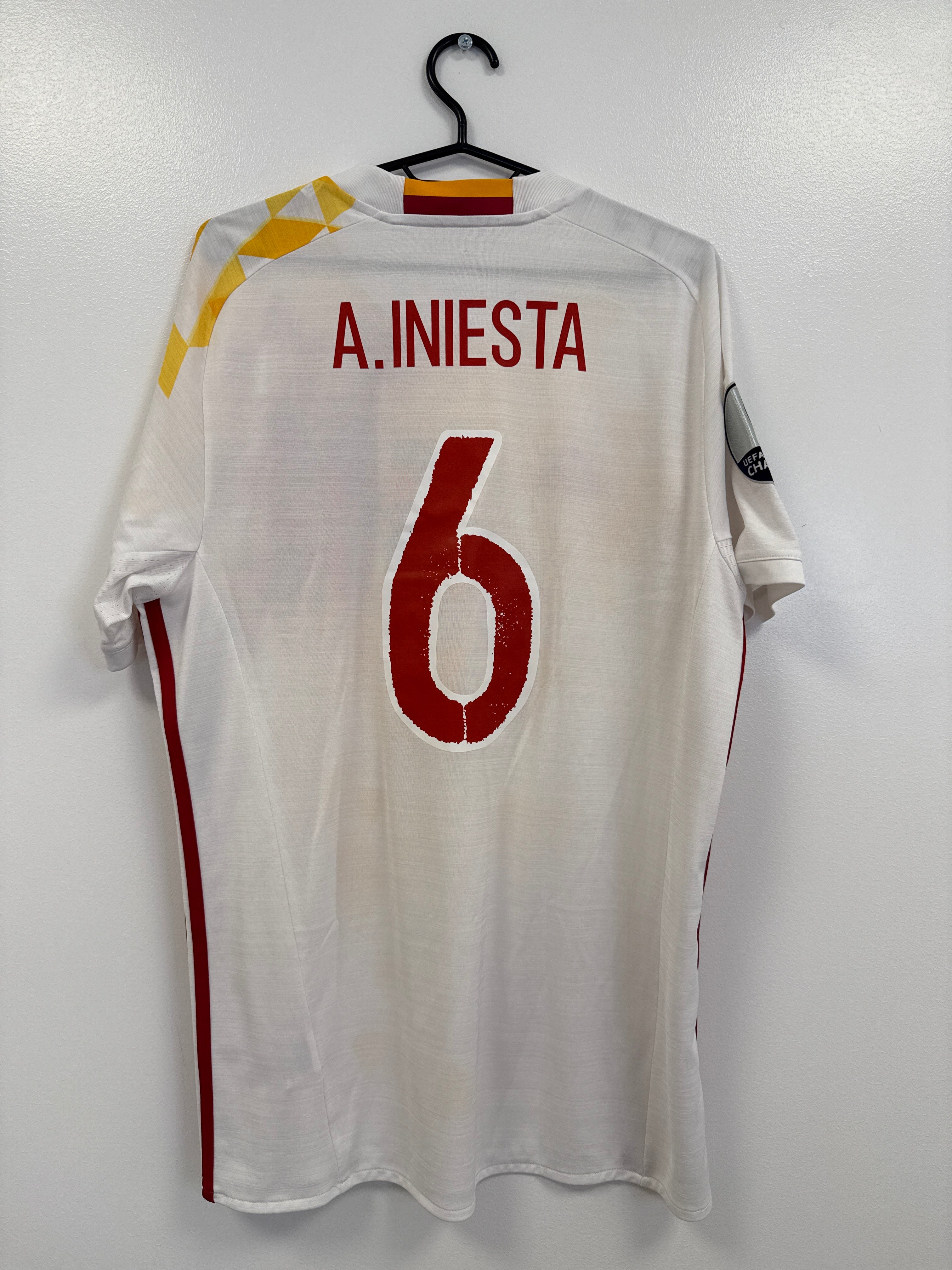 Spain Away A. Iniesta 2016 Euro (L)