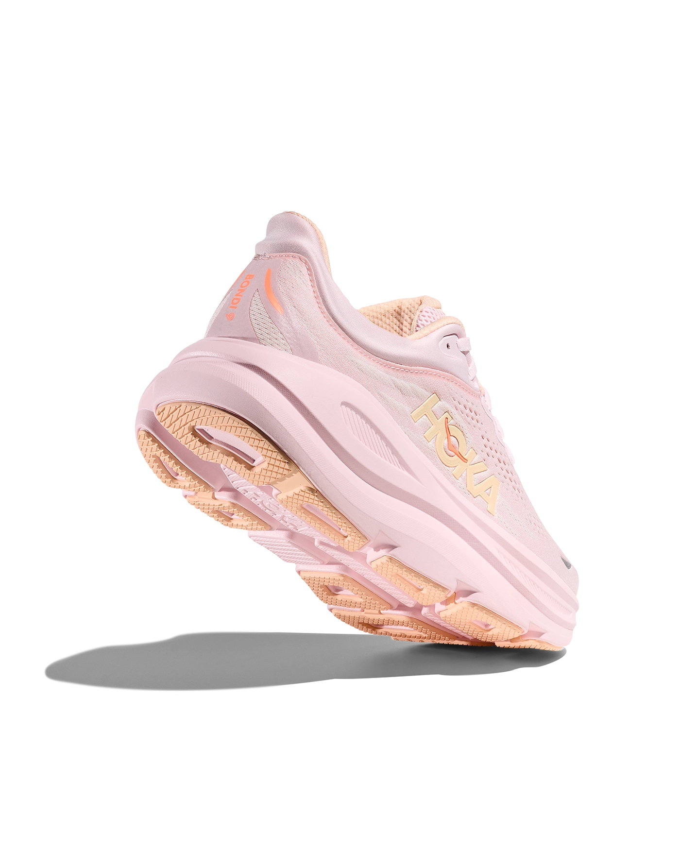Hoka Bondi 9 Lilac Cream / Tangerine Glow Dame