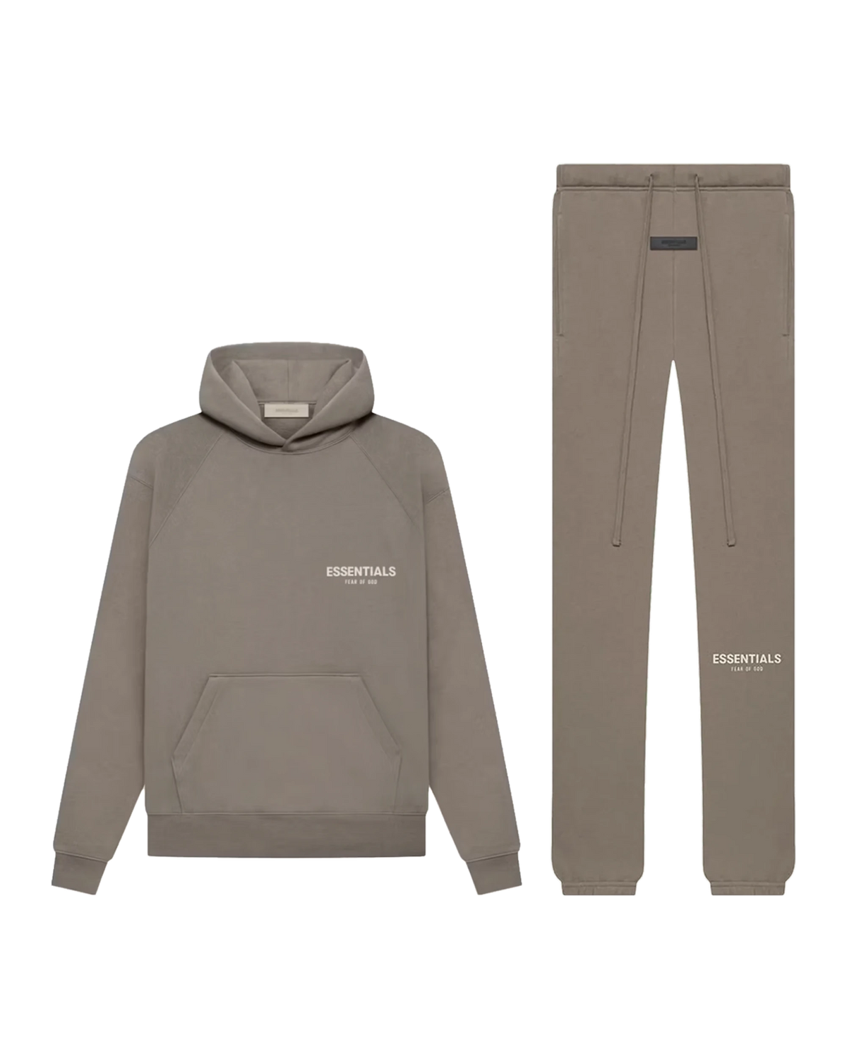 Fear of God Essentials sett Desert Taupe: hoodie og sweatpants