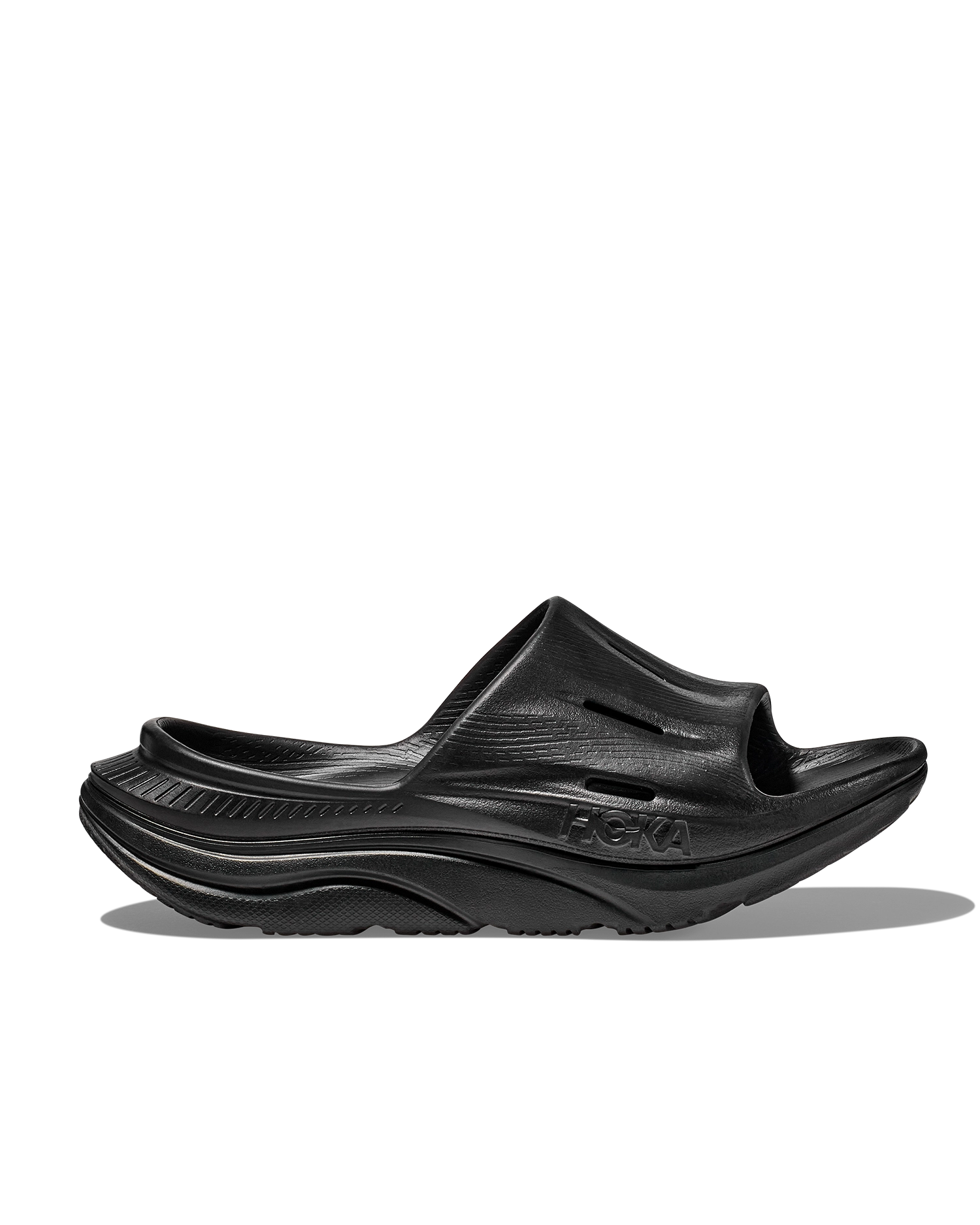 HOKA U Ora Recovery Slide 3 BLACK / BLACK