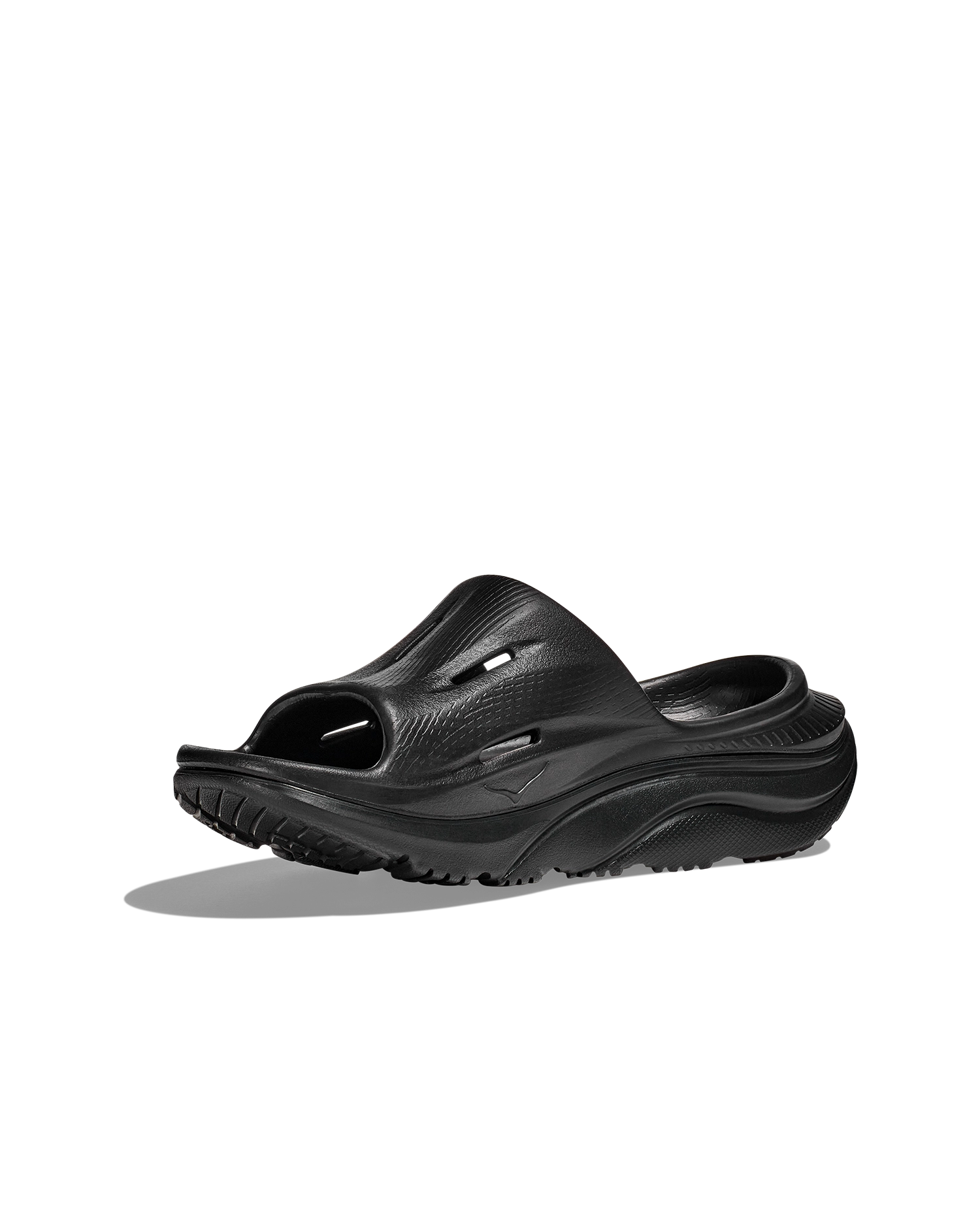 HOKA U Ora Recovery Slide 3 BLACK / BLACK