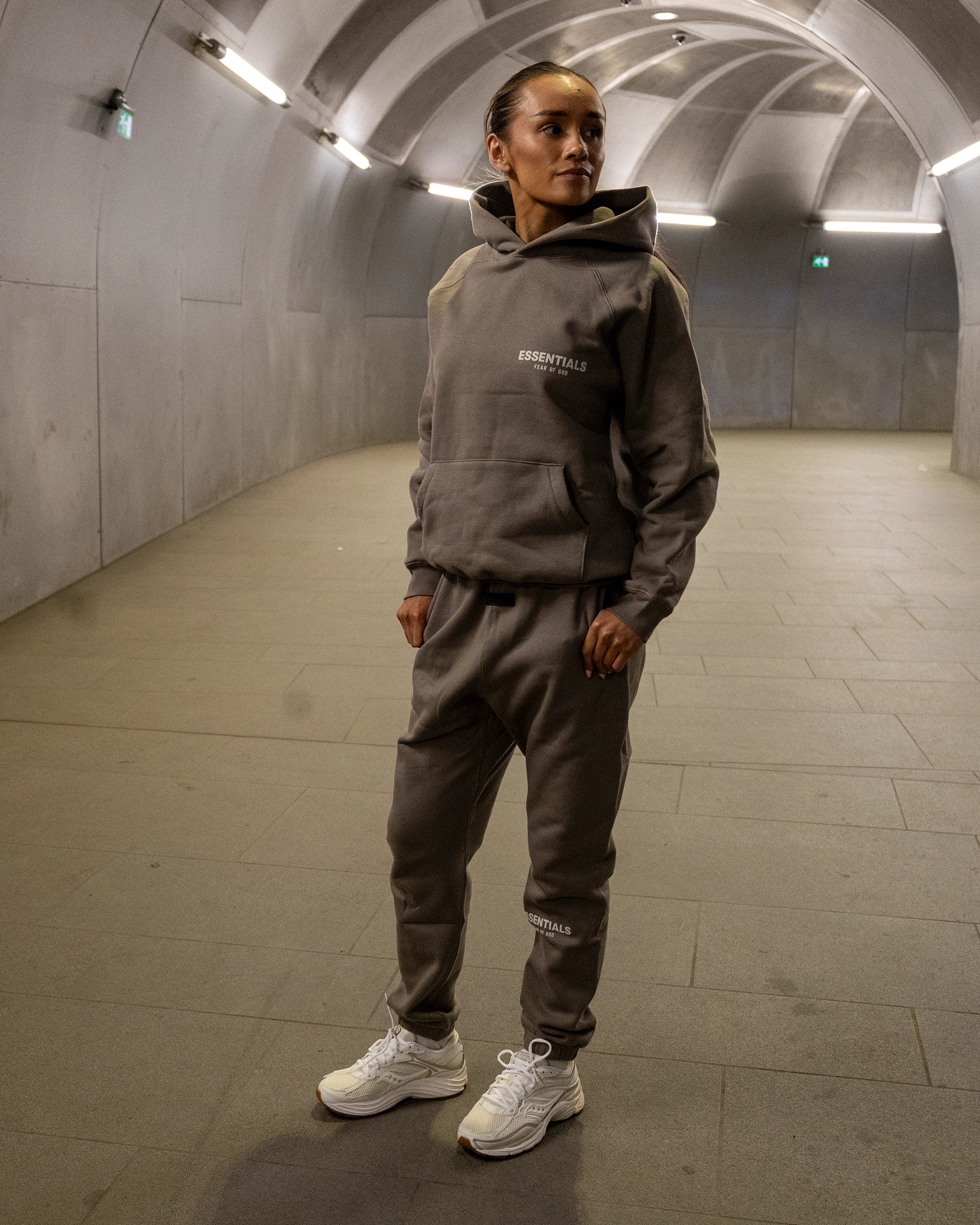 Fear Of God Essentials Hoodie Desert Taupe