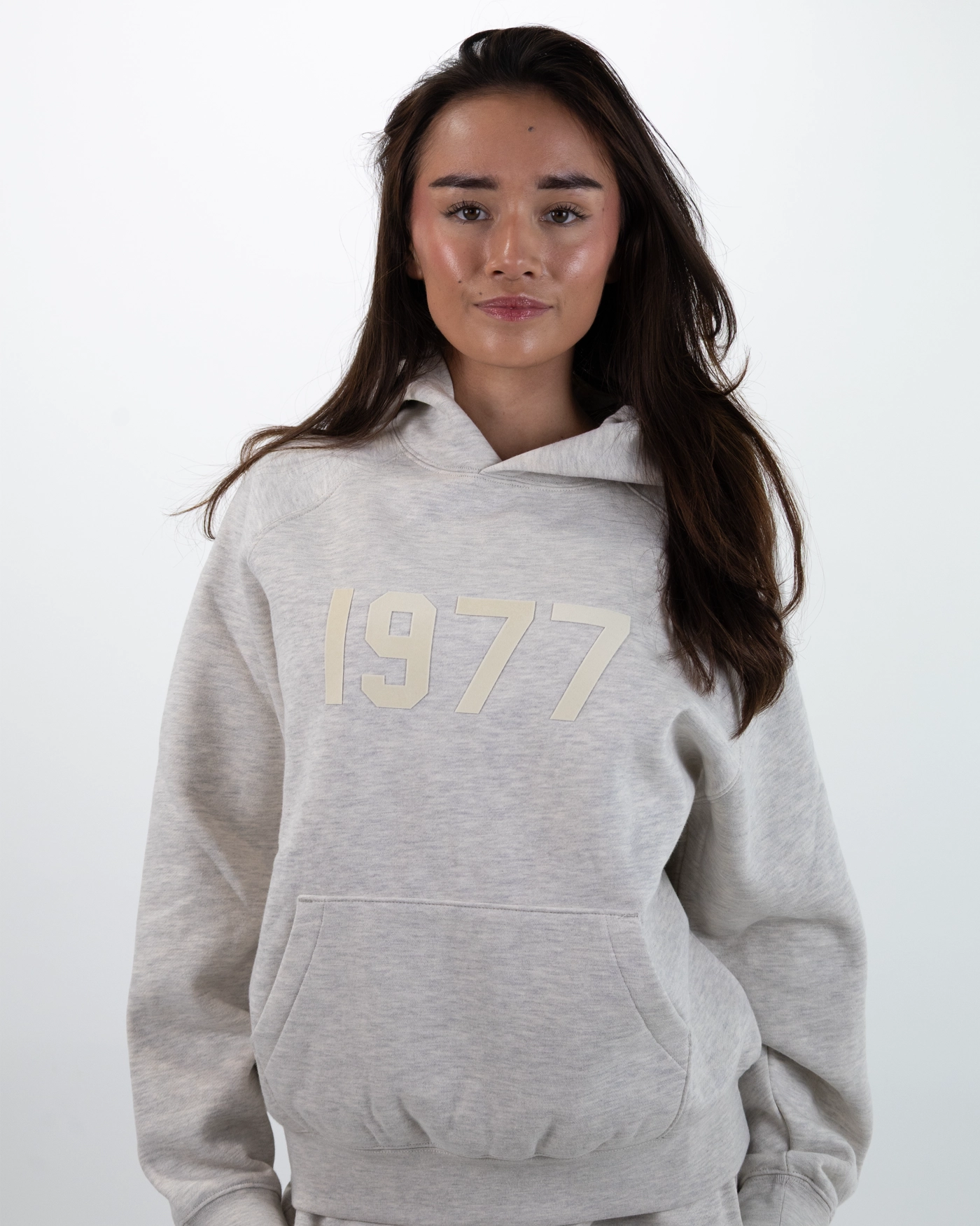 Fear Of God Essentials Hoodie 1977 Light Oat Meal