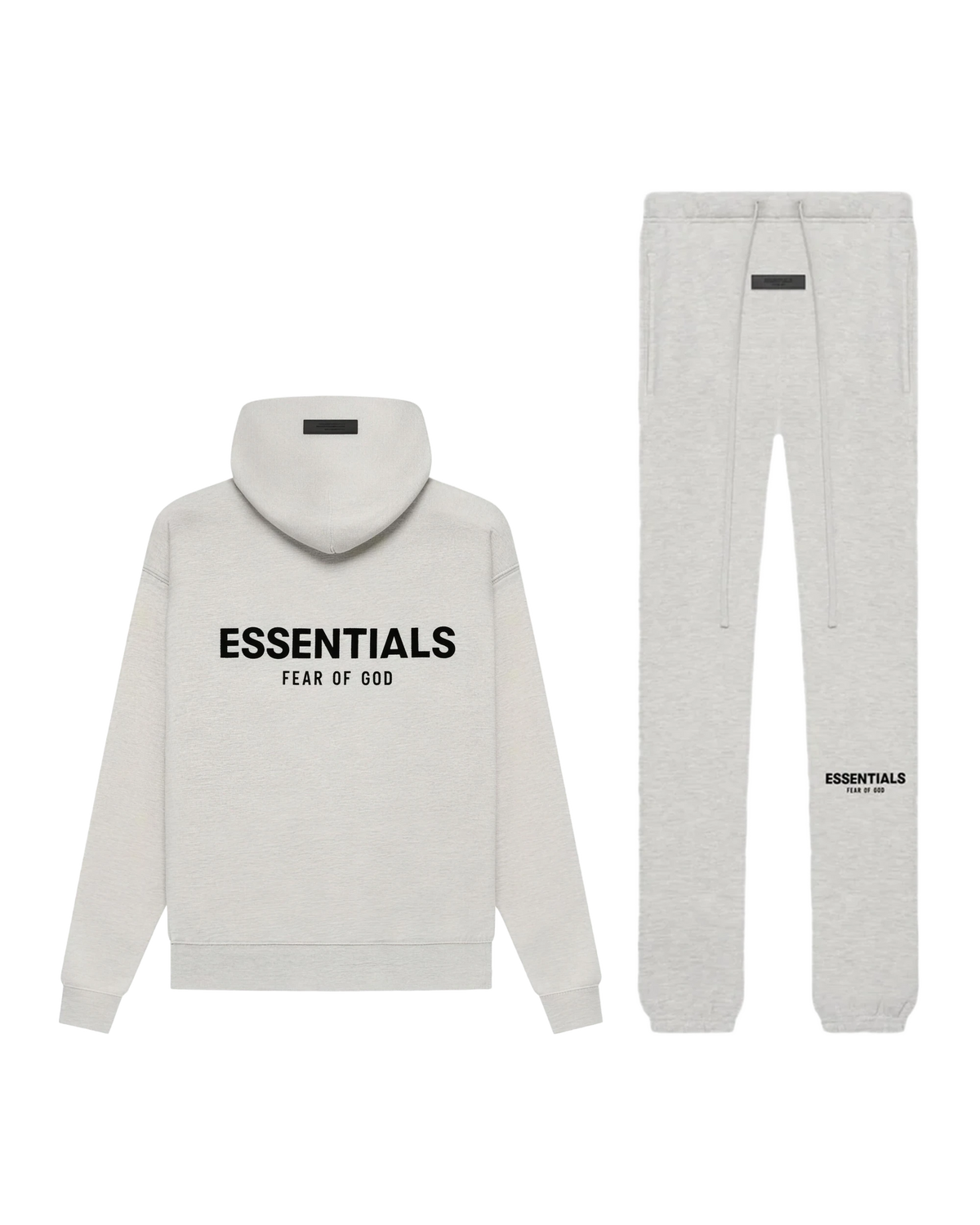 Fear of God Essentials sett Light Oatmeal: hoodie og sweatpants
