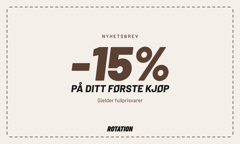 -15% på ditt første kjøp