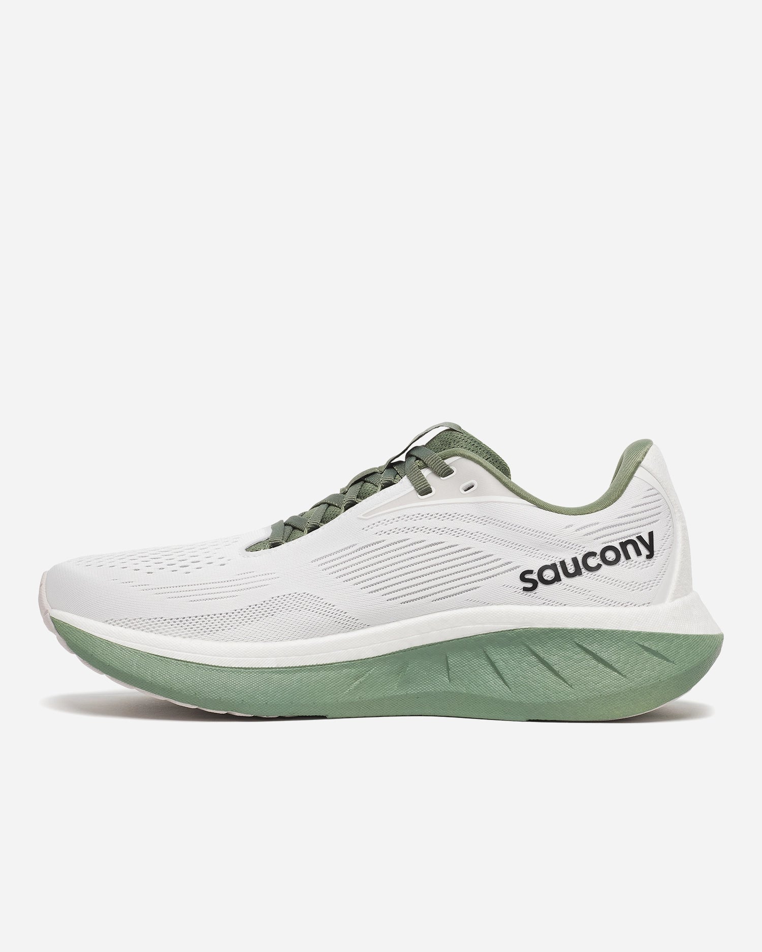 Saucony Ride 18 White / Olivine
