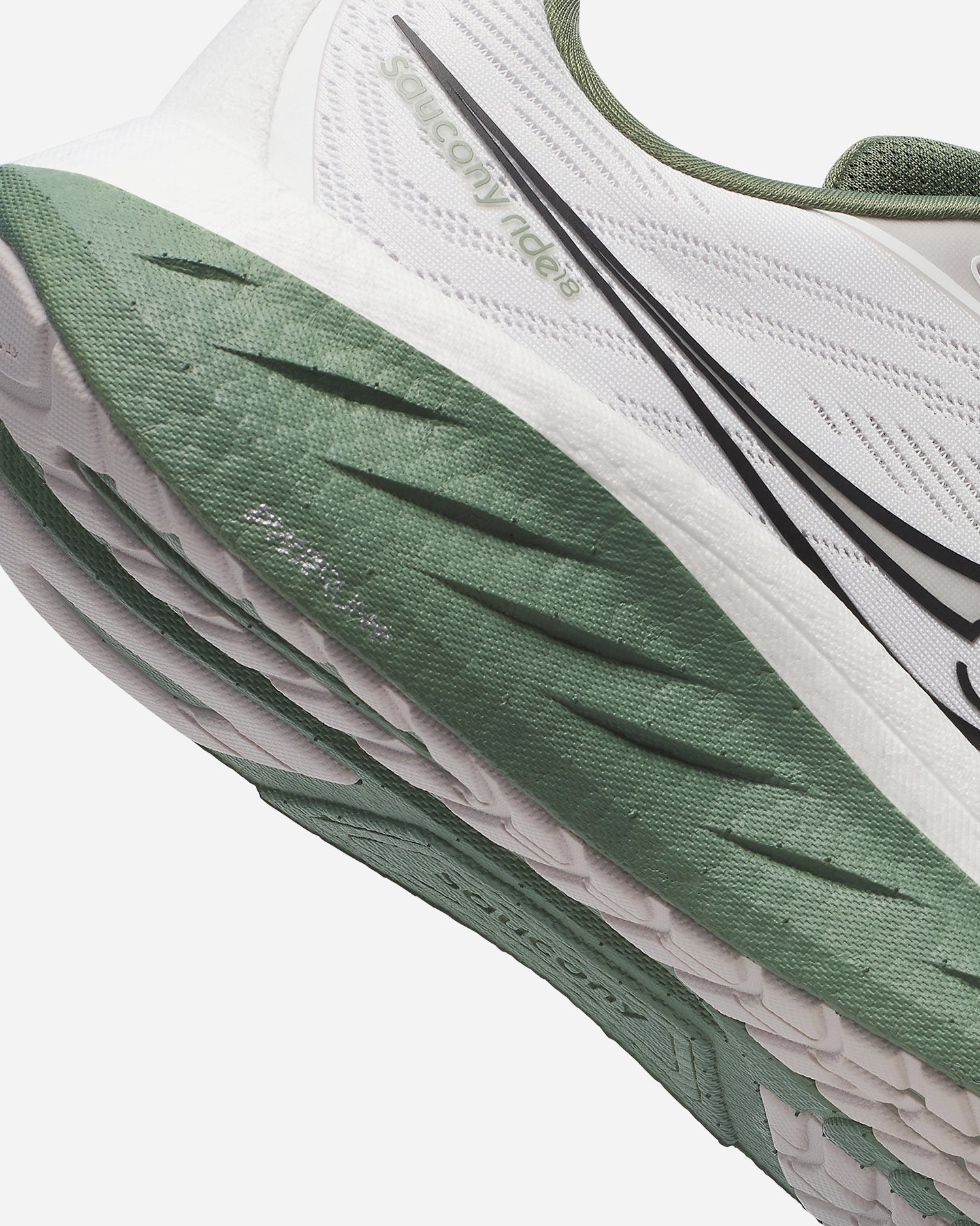 Saucony Ride 18 White / Olivine