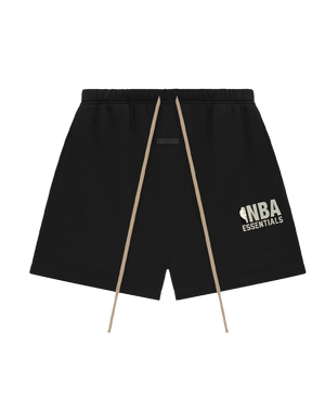 Fear Of God Essentials x NBA Sweatshorts Black Grey Logo